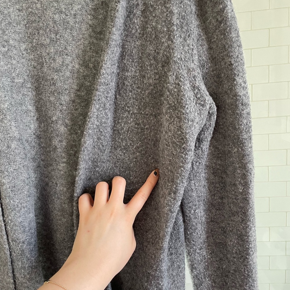 Madewell Kent Open Front Alpaca Wool Blend Cardigan - Picture 8 of 10